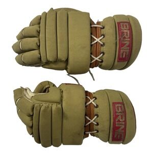 Vintage 1990s Brine L-35 Flip Flop Model Floating Cuff Lacrosse Gloves L/XL Rare